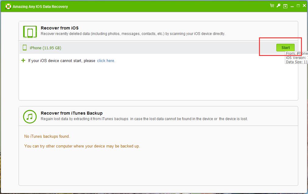 Amazing Any iOS Data Recovery