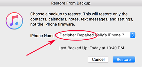 Decipher Backup Repair