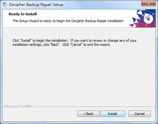 Decipher Backup Repair