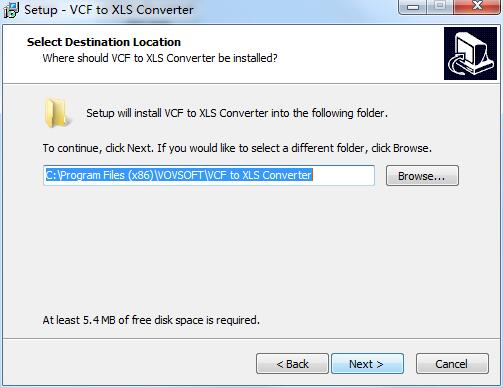 VCF to XLS Converter