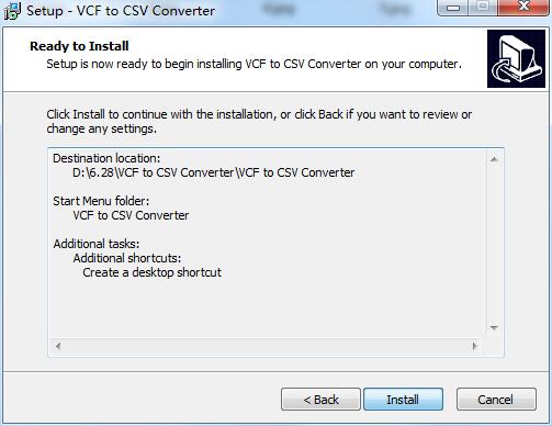 VCF to CSV Converter