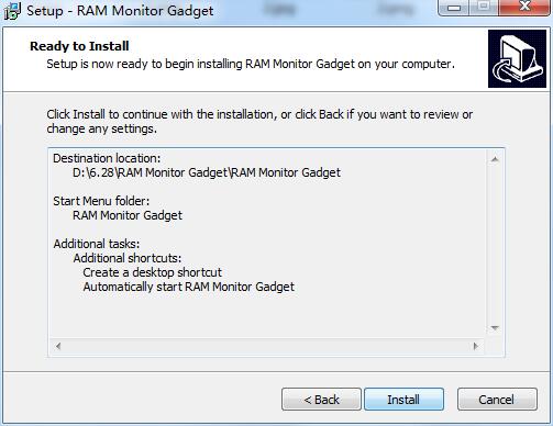 RAM Monitor Gadget