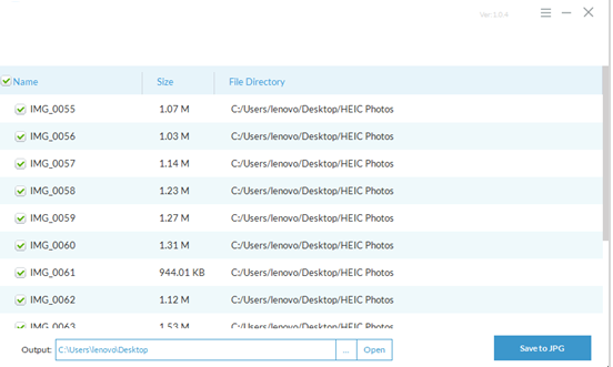 Jihosoft Free HEIC Converter