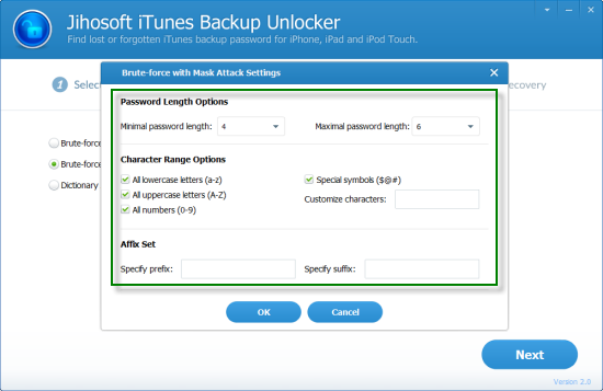 Jihosoft iTunes Backup Unlocker