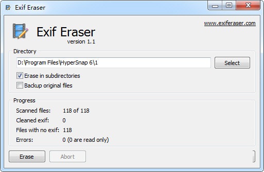 EXIF Eraser