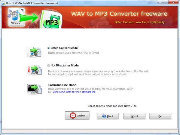 Boxoft WMA to MP3 Converter