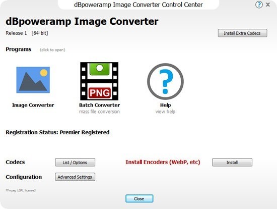 dBpoweramp Image Converter