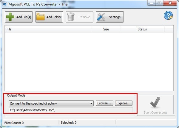 Mgosoft PCL To PS Converter