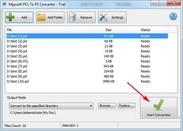 Mgosoft PCL To PS Converter