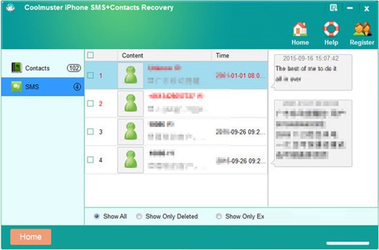 Coolmuster iPhone SMS+Contacts Recovery