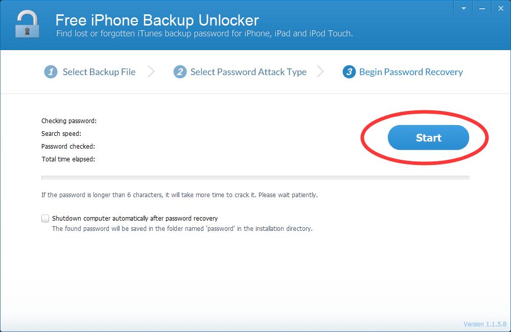 iLike Free iPhone Backup Unlocker