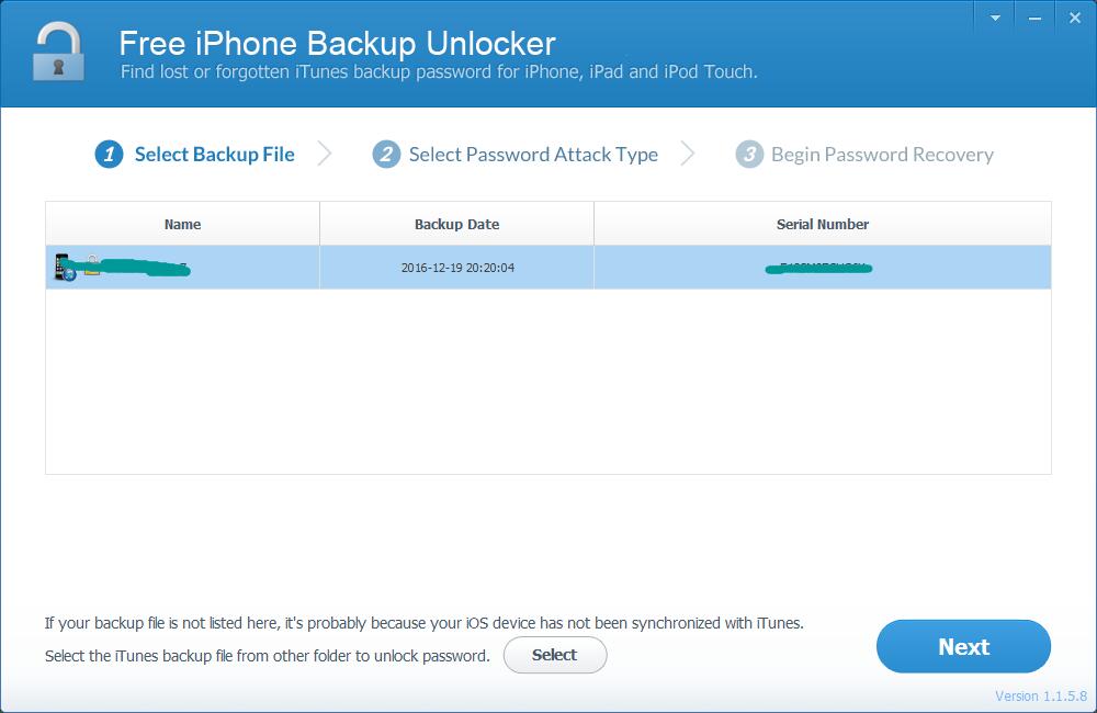 iLike Free iPhone Backup Unlocker