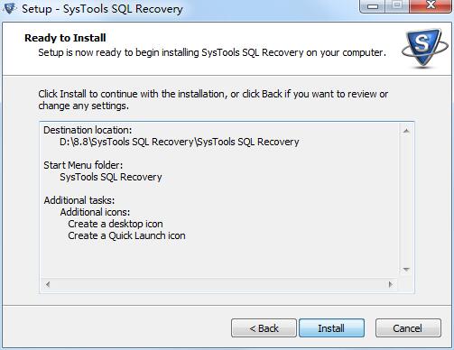 SysTools SQL Recovery