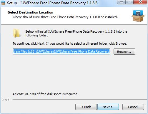 IUWEshare Free iPhone Data Recovery