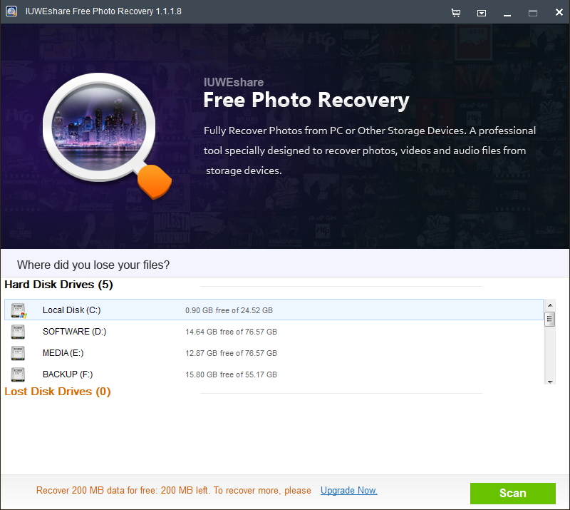 IUWEshare Free Photo Recovery