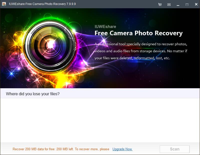 IUWEshare Free Camera Photo Recovery