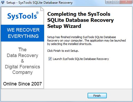 SysTools SQLite Database Recovery