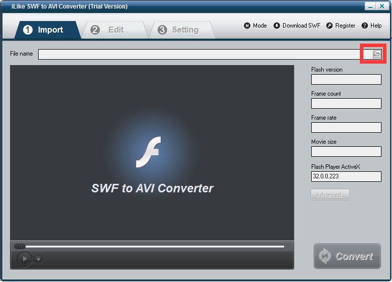 iLike SWF to AVI Converter