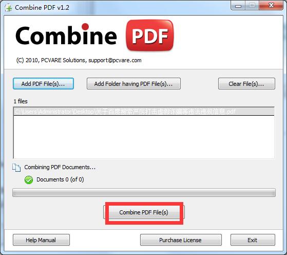 Combine PDF