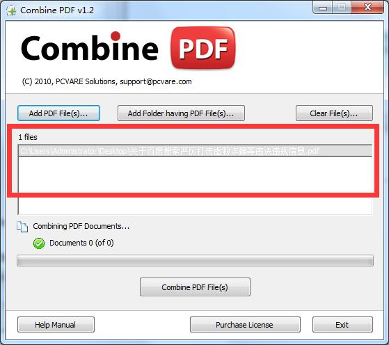 Combine PDF