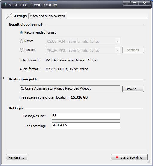 VSDC Free Screen Recorder