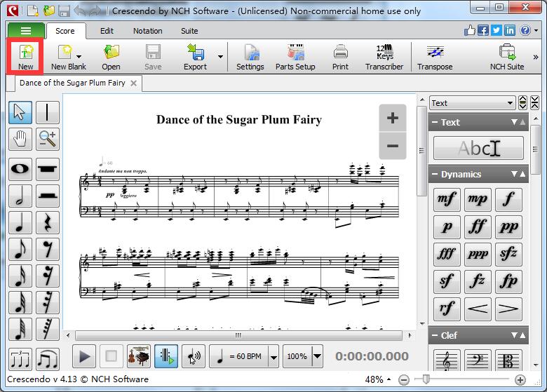 Crescendo Music Notation Editor