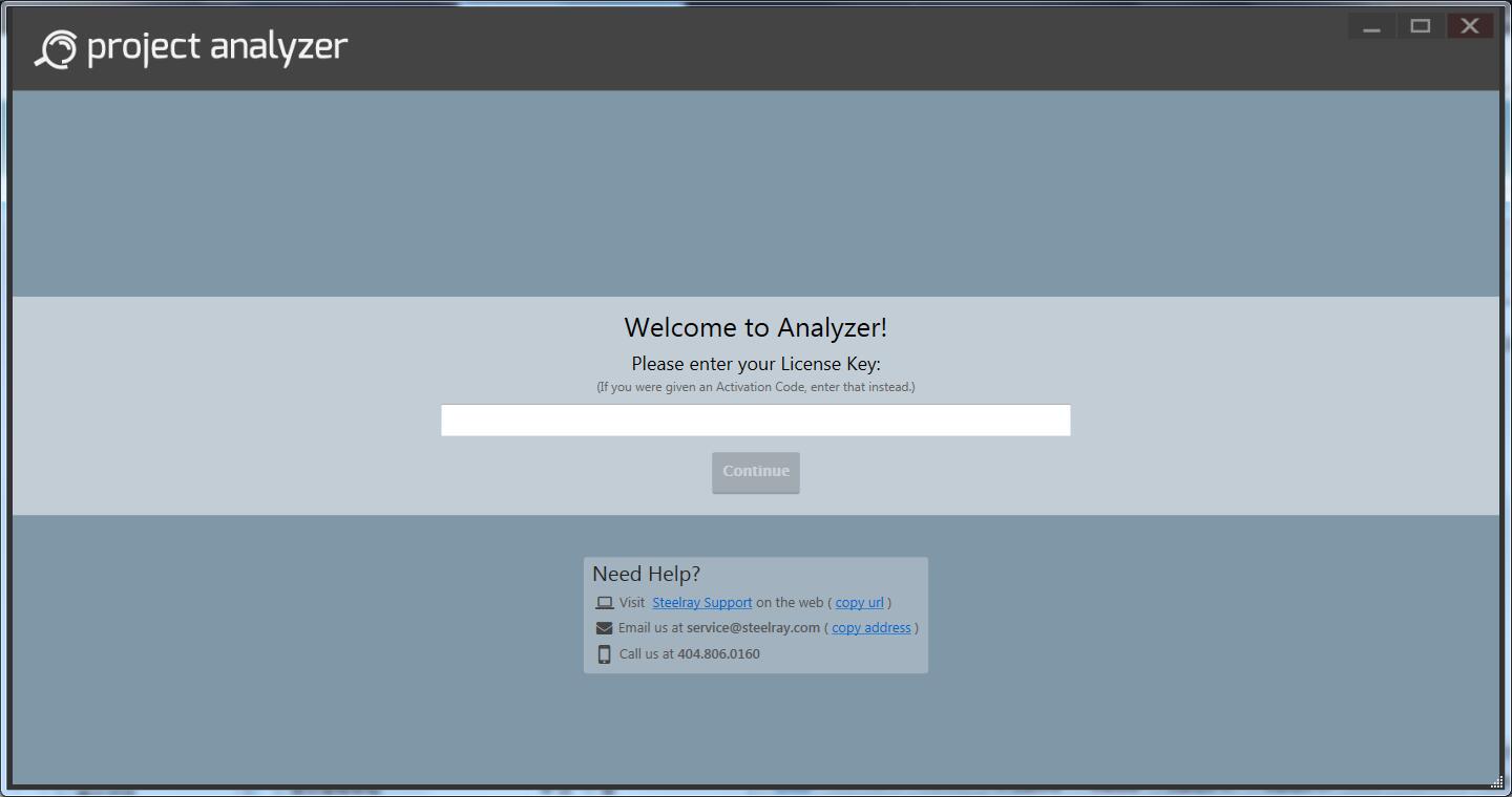 Steelray Project Analyzer