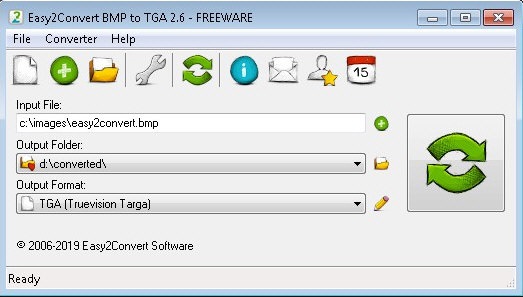 Easy2Convert BMP to TGA