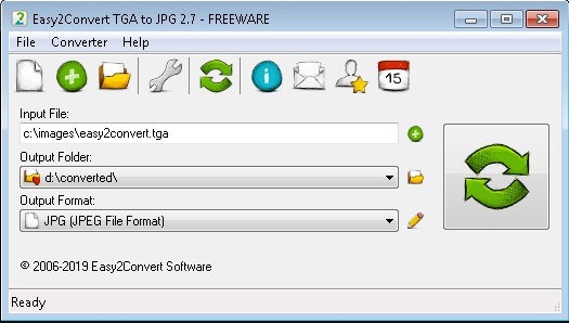 Easy2Convert TGA to JPG