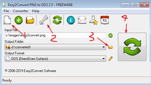 Easy2Convert PNG to DDS