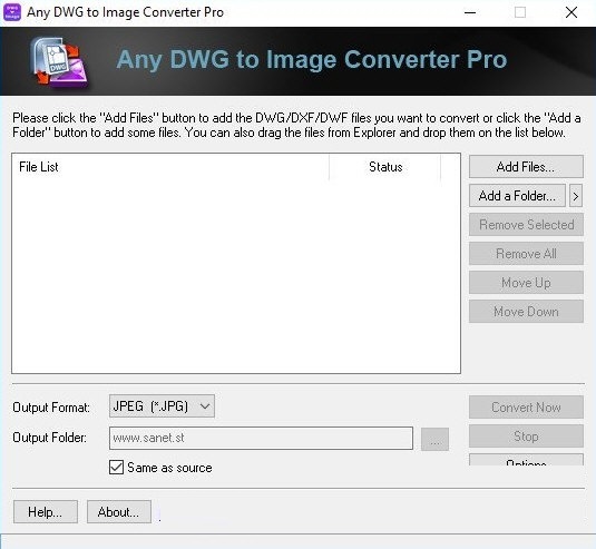 Any DWG to Image Converter