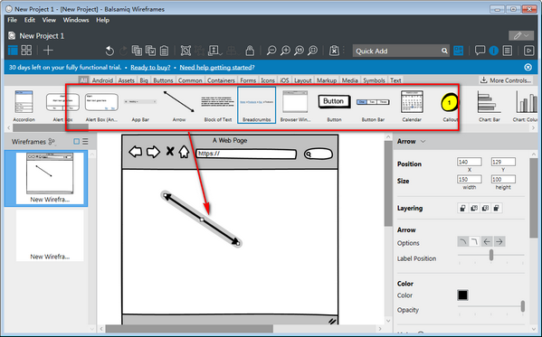 Balsamiq Wireframes