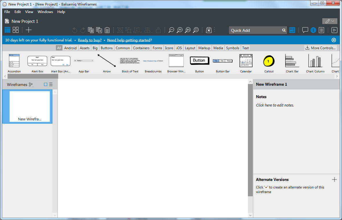 Balsamiq Wireframes