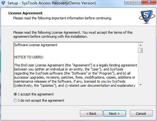 SysTools Access recovery