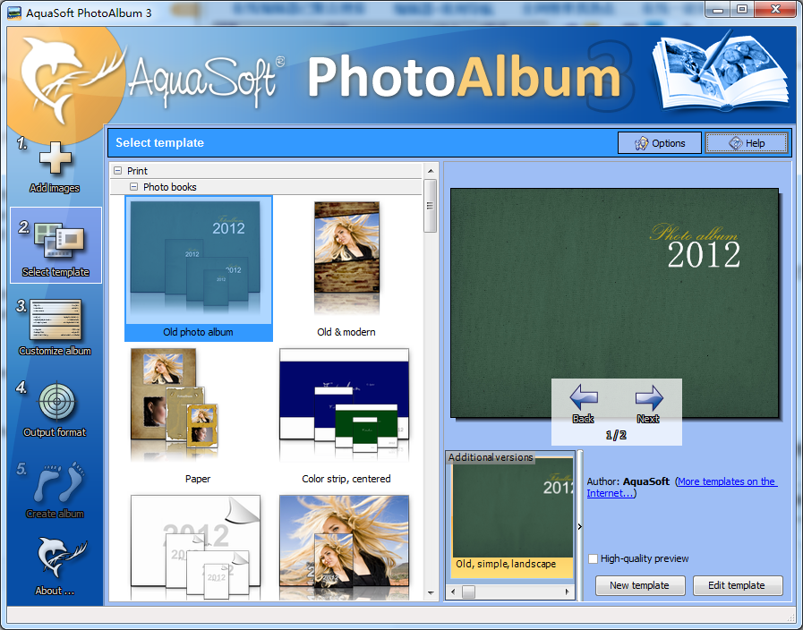 专业相册制作软件(AquaSoft PhotoAlbum)