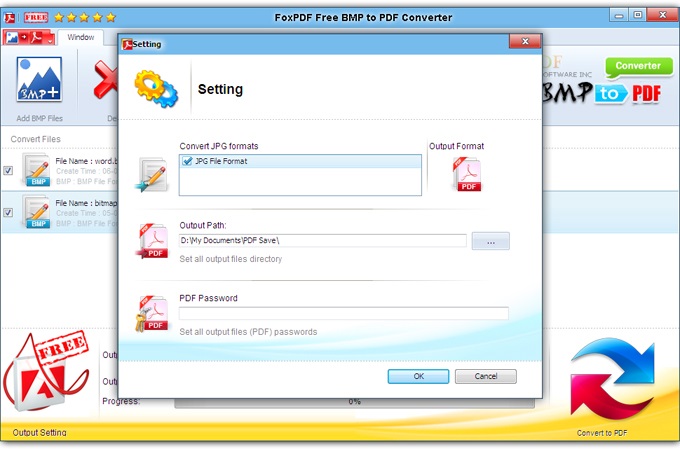 FoxPDF Free BMP to PDF Converter