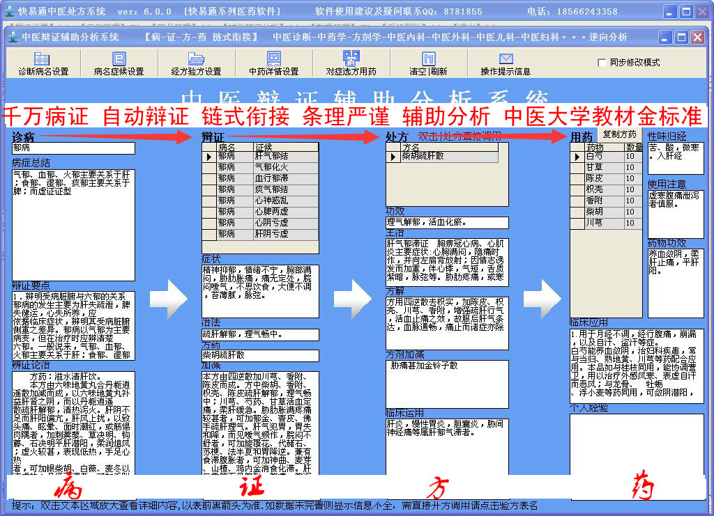 快易通中医处方系统