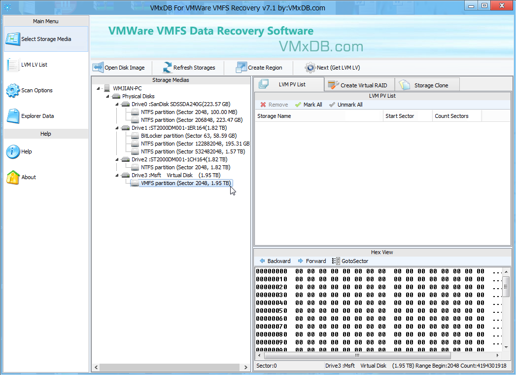 VMxDB For VMWare VMFS Recovery(vSphere数据恢复软件)