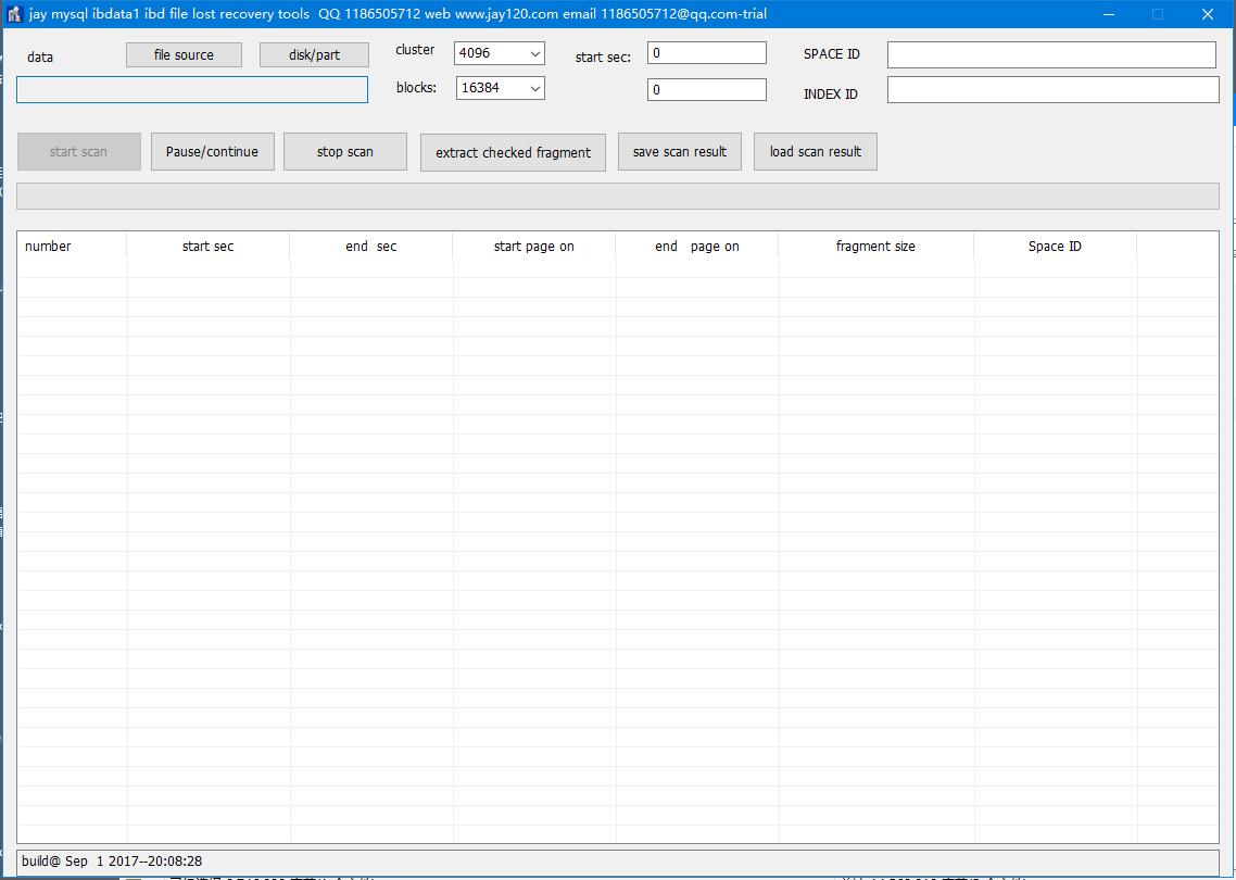 极佳MYSQL ibdata1 ibd文件误删除丢失覆盖恢复工具