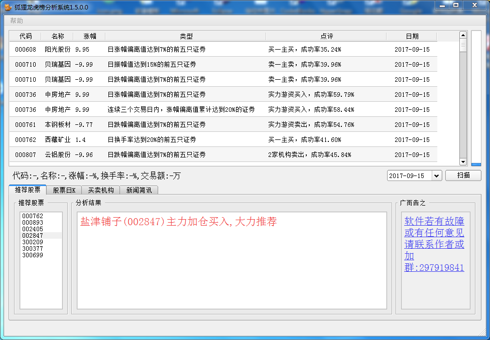 狐狸龙虎榜分析软件