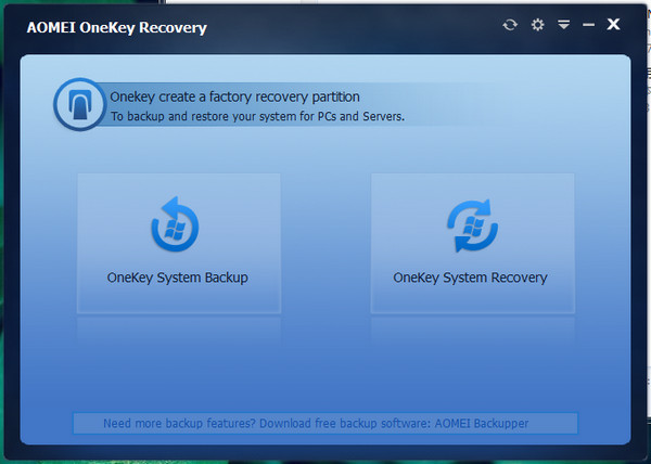 AOMEI OneKey Recovery