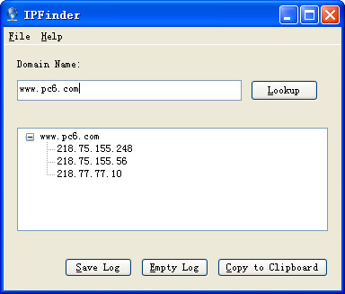 域名IP查询工具(IPFinder)