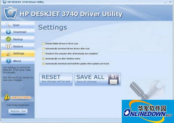 惠普HP DESKJET 3740 Driver Utility(打印机驱动程序)