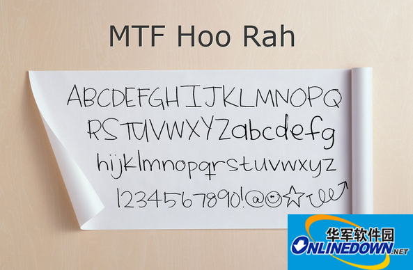 MTF Hoo Rah(英文手写体)