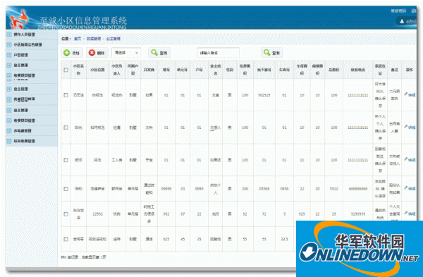 至诚小区信息管理系统