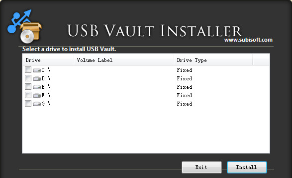 USB Vault(U盘加密工具)