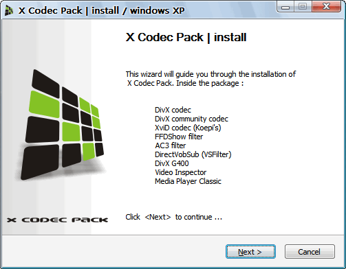 XP Codec Pack流媒体播放