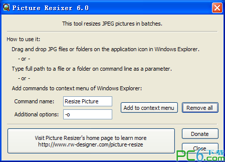 Picture Resizer(右键修改图片大小尺寸)
