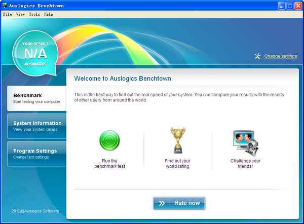Auslogics Benchtown 硬件性能测试工具
