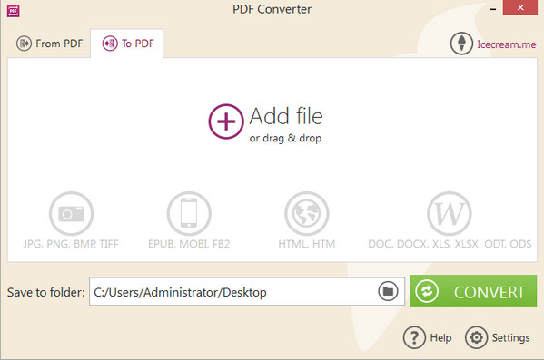 Icecream PDF Converter